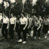 Галина Лазаревна с воспитанниками Люблинского интерната для глухих детей. 1950-е годы.